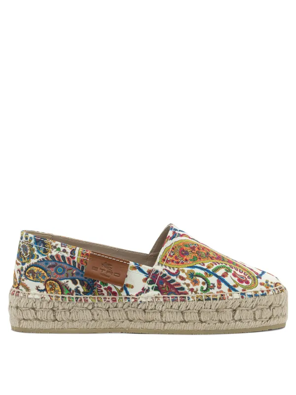 Cotton Espadrilles White - Etro