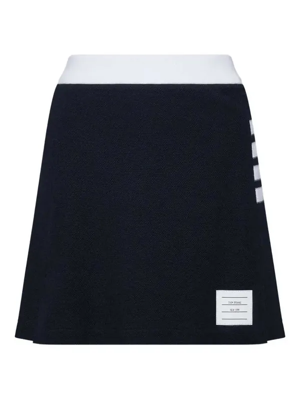 Miniskirt With Four-Stripe Detail