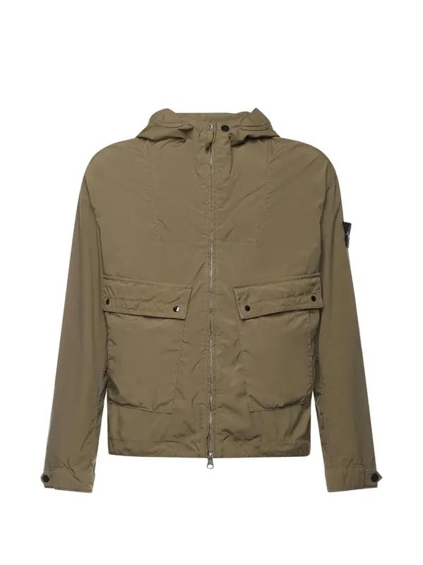 Lightweight Canvas Hooded Jacket - Stone Island