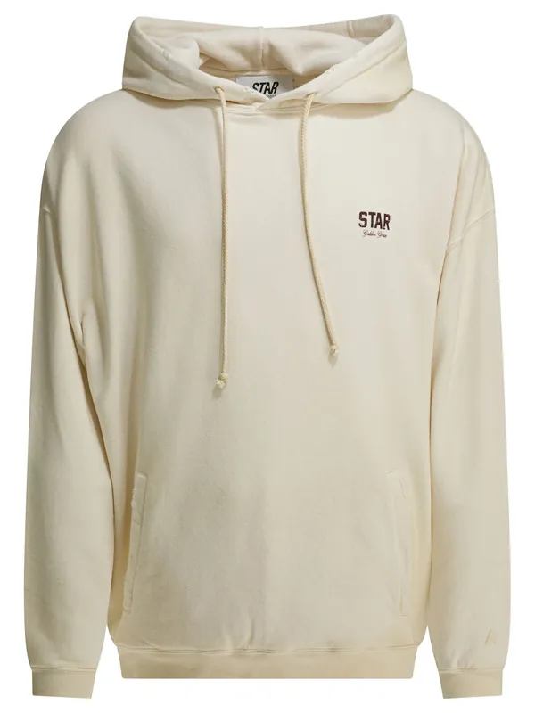 Unisex Star Sweatshirts White - Golden Goose