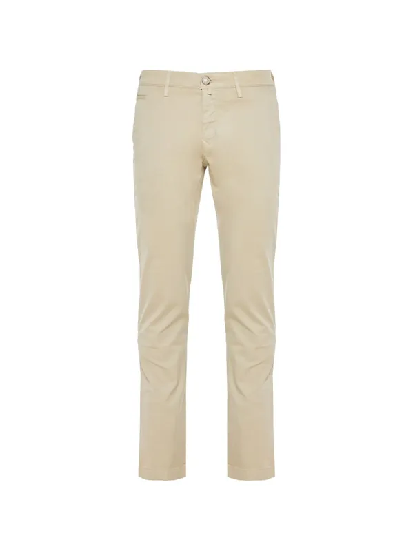 Cotton Blend Trousers - Jacob Cohen