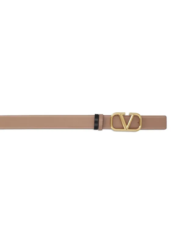 Leather Reversible Vlogo Belt - Valentino Garavani