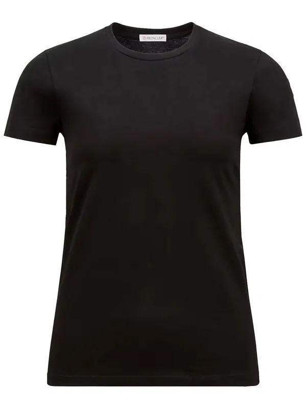 Logo Patch Cotton Jersey T-Shirt