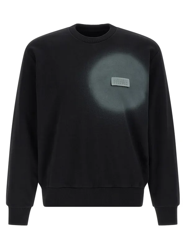 Numeric Signature Mm6 Sweatshirt Black - MM6 Maison Margiela