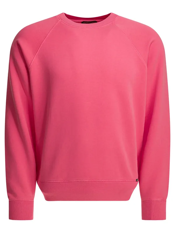 Organic Cotton Sweatshirt Sweatshirts Pink - Tom Ford