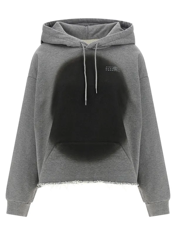 Numeric Signature Mm6 Sweatshirt Gray - MM6 Maison Margiela