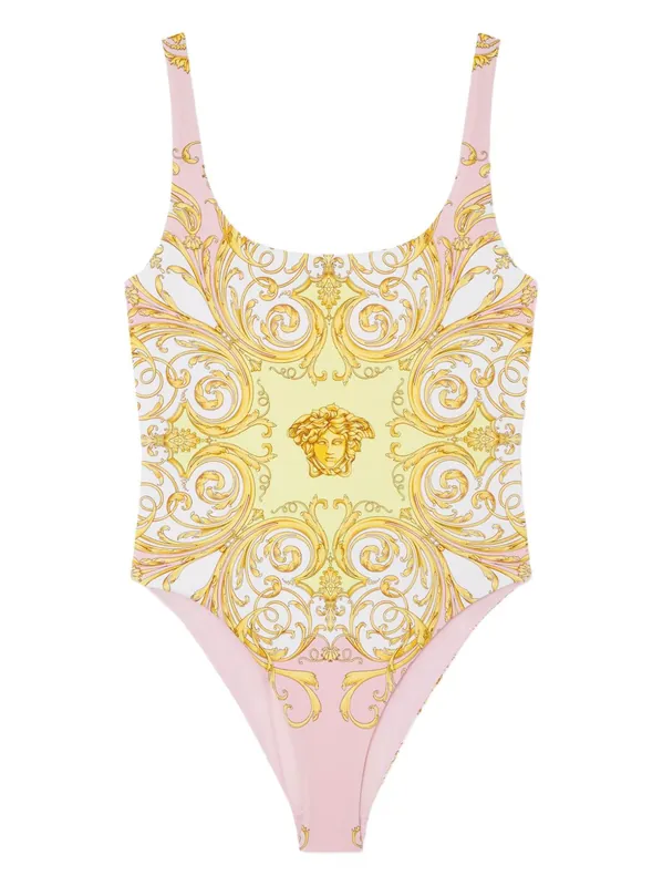 Barocco Print Swimsuit - Versace