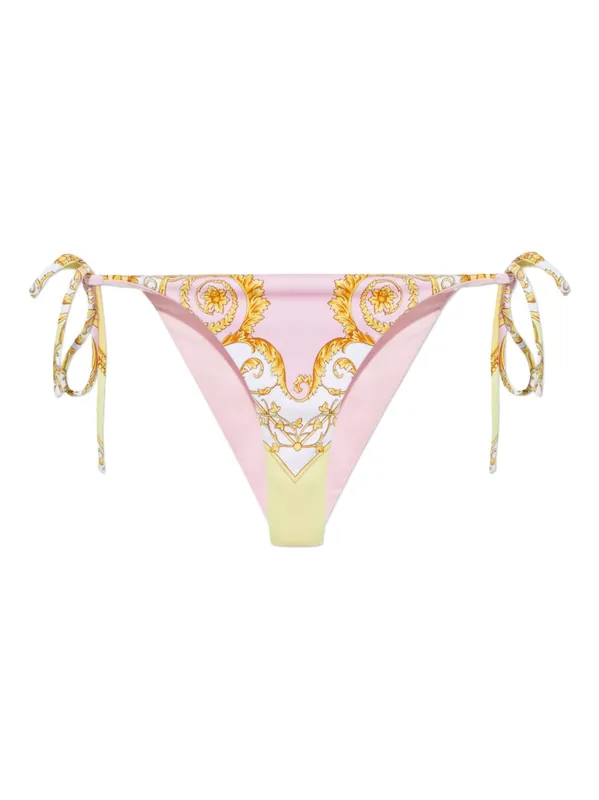 Barocco Print Bikini Bottom - Versace