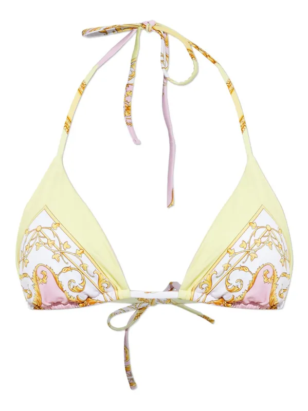 Barocco Print Bikini Top - Versace