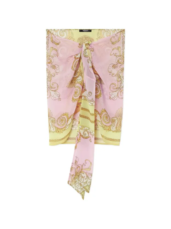 Barocco Print Short Sarong - Versace