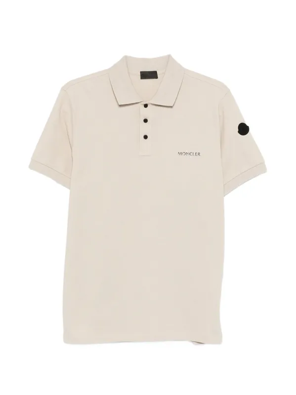 Logo Cotton Polo Shirt - Moncler