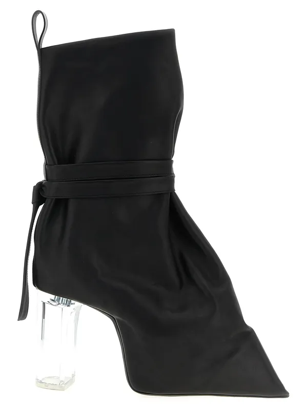 Tied Taco Kiss Boots And Ankle Boots Black - Rick Owens