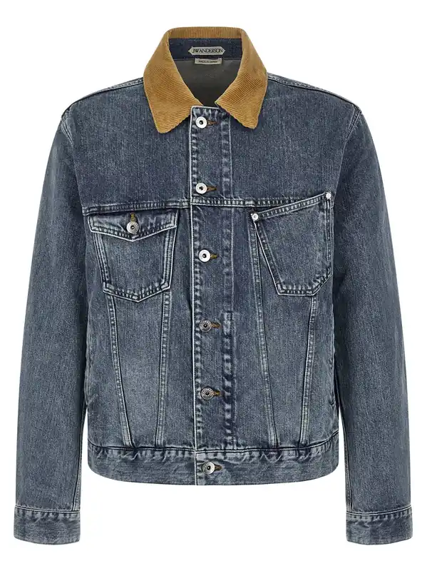 Denim Jacket Puffer Jackets Blue - JW Anderson