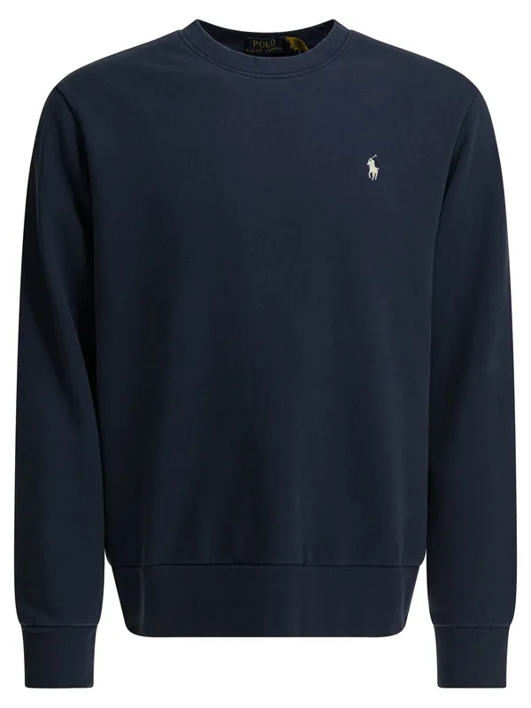 Crewneck Sweatshirt With Logo Sweatshirts Blue - Polo Ralph Lauren