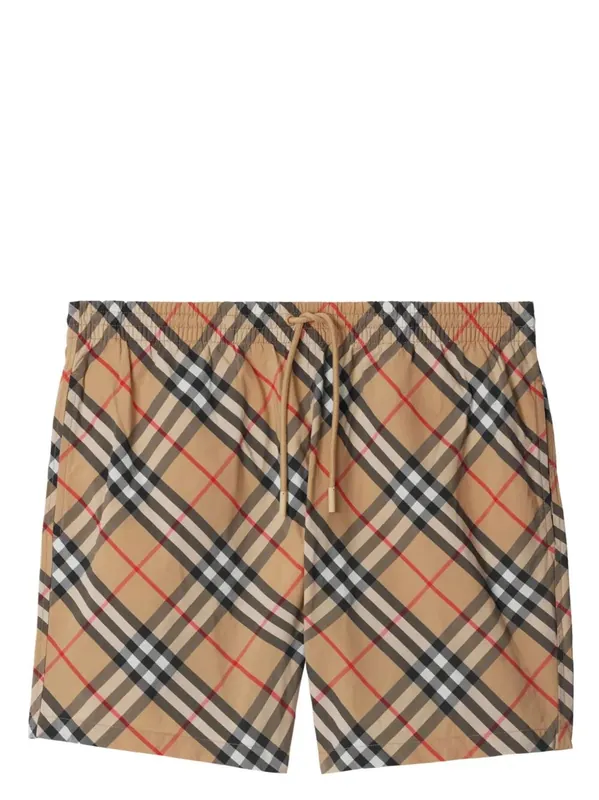 Check Swim Shorts - Burberry London England