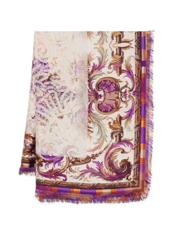 Printed Silk Stole - Pierre Louis Mascia