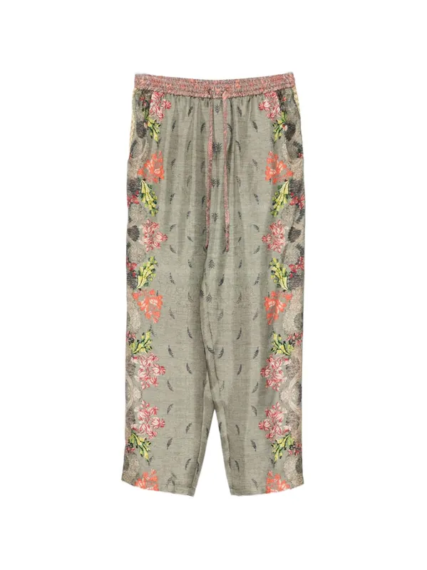 Printed Silk Trousers - Pierre Louis Mascia