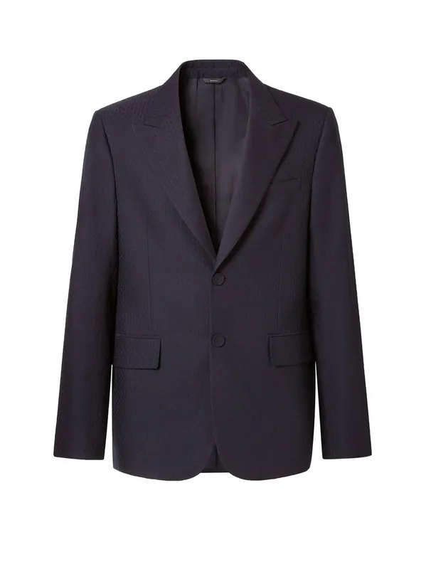 Formal Wool And Cotton Blazer - Fendi
