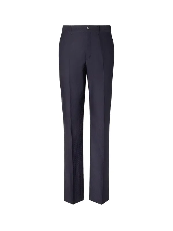 Trousers Wool Tonal Stitching - Fendi
