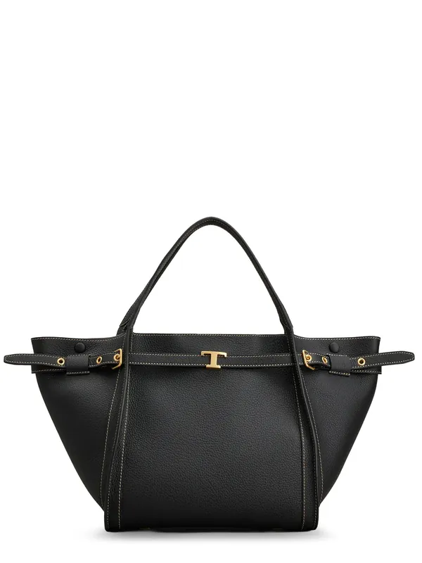 Hammered Laeather Tote Bag - Tod's