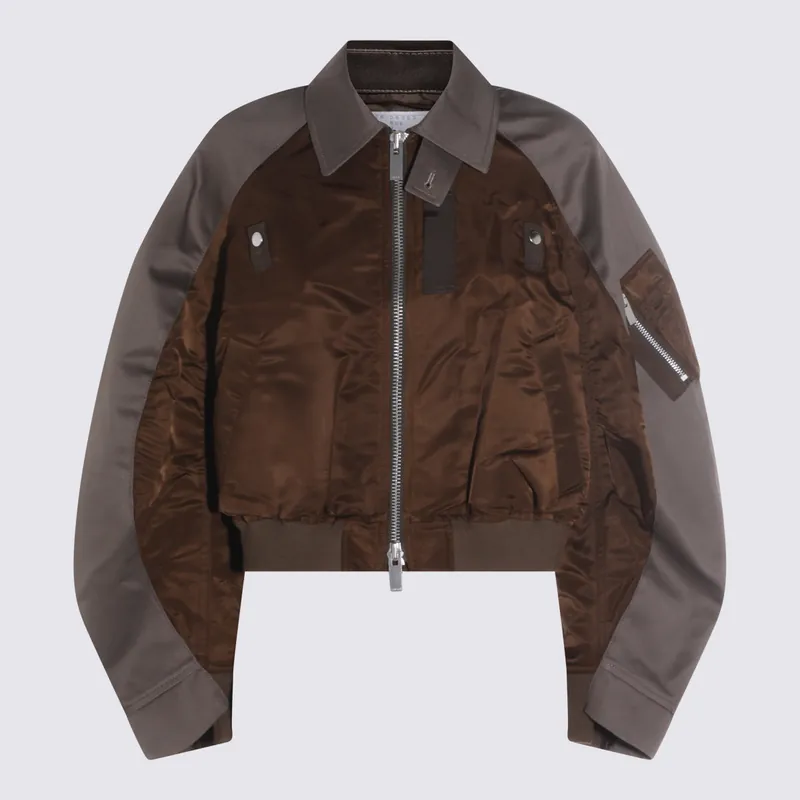 Jackets Brown/Grey - Sacai