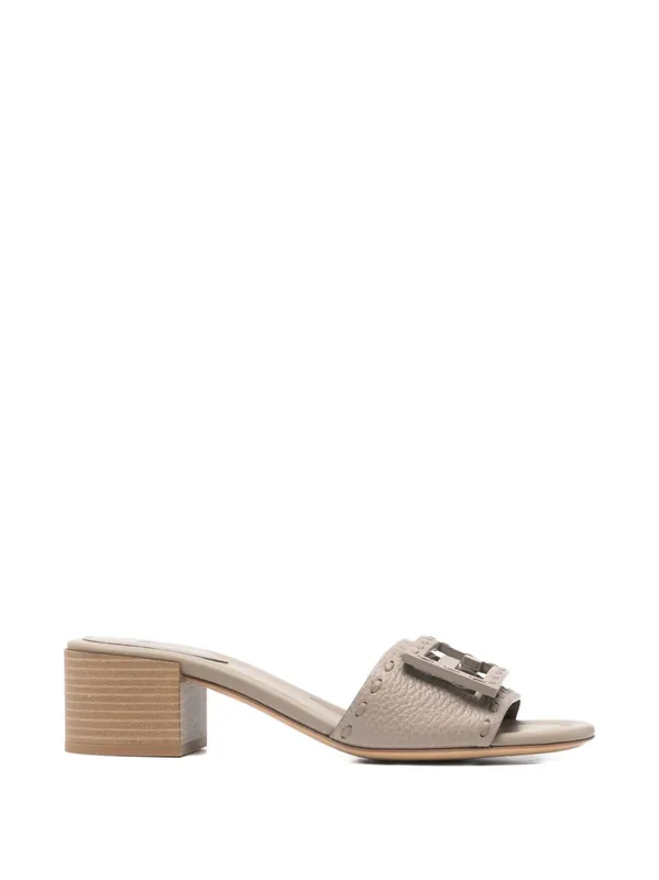 Baguette Leather Mules - Fendi