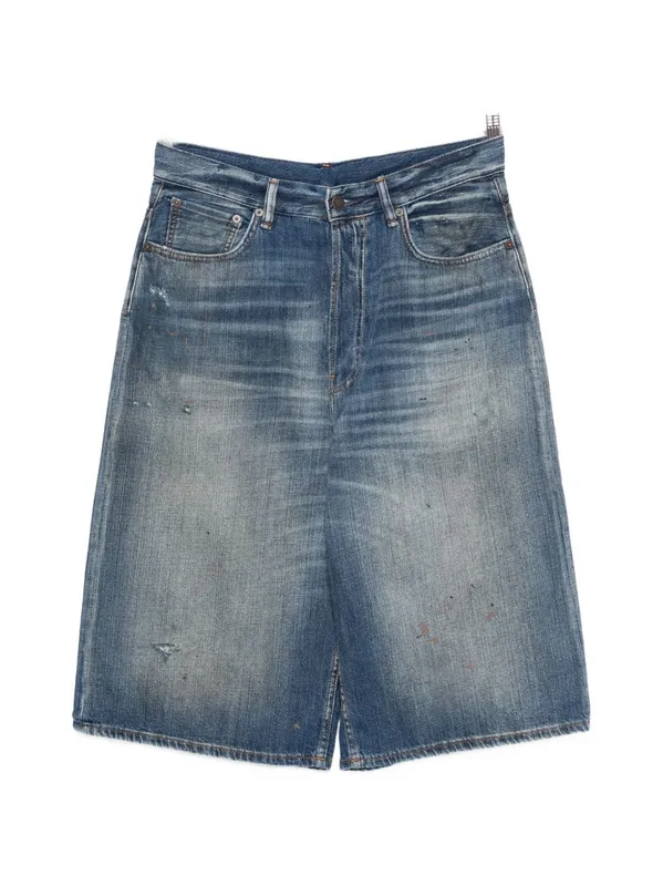 Denim Cotton Shorts - Acne Studios