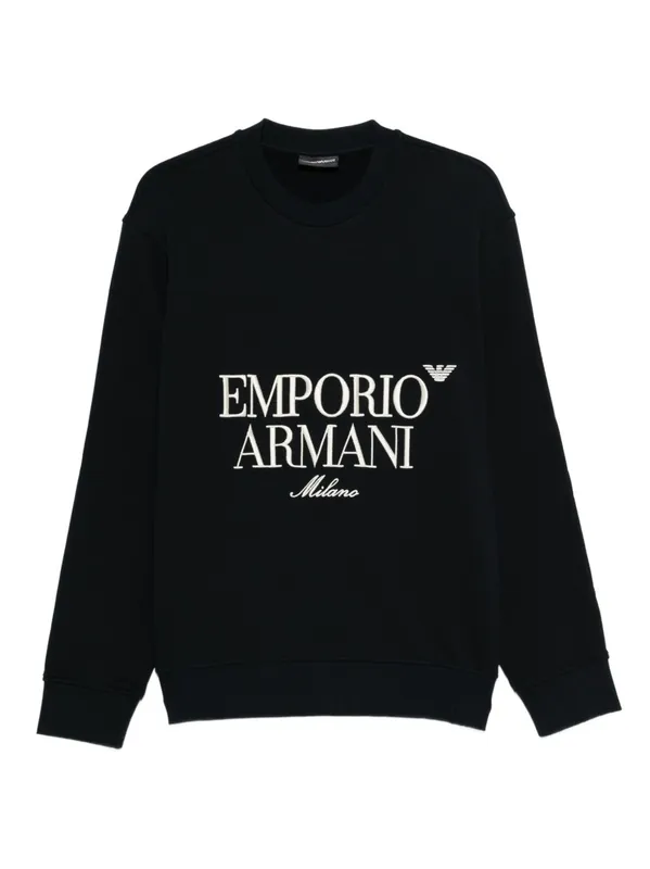 Logo Cotton Sweatshirt - Emporio Armani