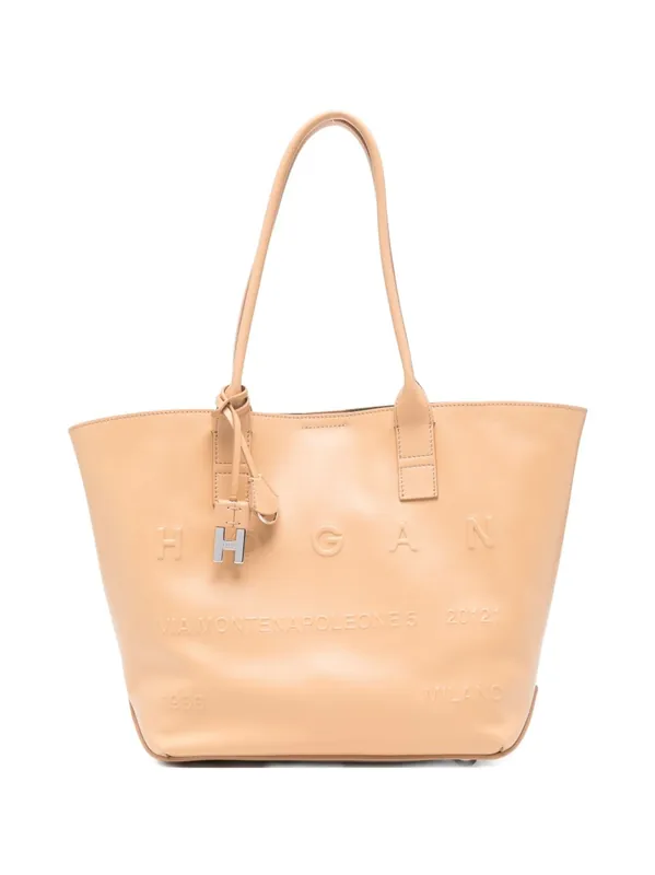 Small Leather Tote Bag - Hogan