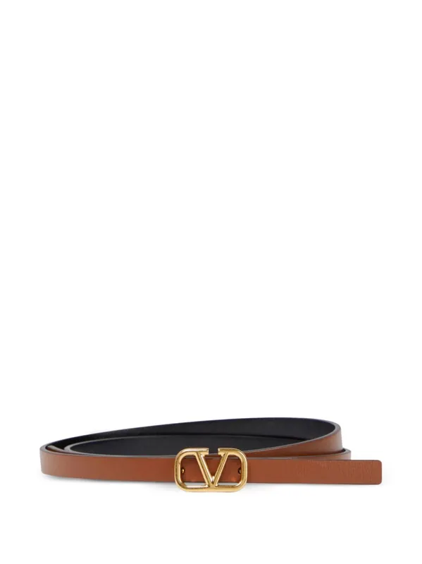 Leather Reversible Vlogo Belt - Valentino Garavani