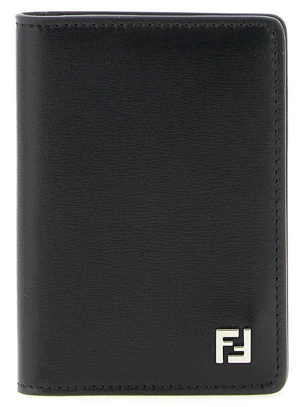 Squared Ff Wallets And Card Holders Black - Fendi