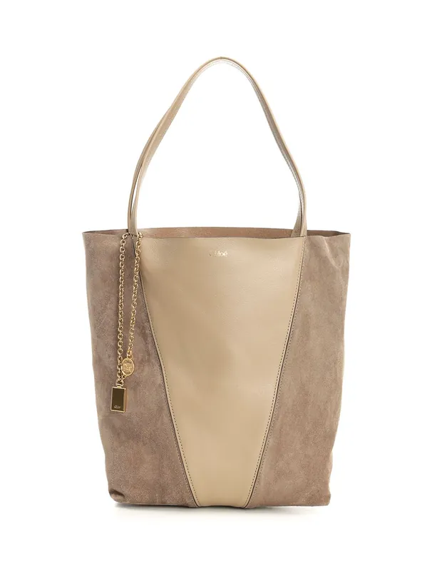 Chloé Spin Shoulder Bags Brown