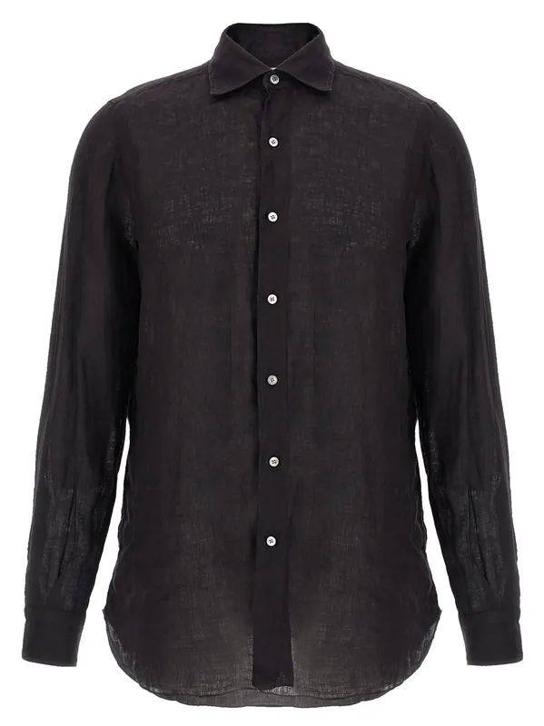 Gaeta Shirt And Blouse Black - Finamore
