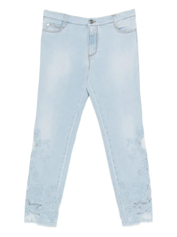 Embroidered Denim Jeans - Ermanno Scervino