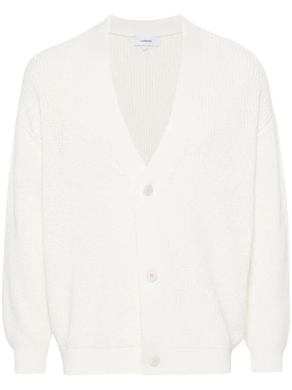 V-Neck Cotton Cardigan