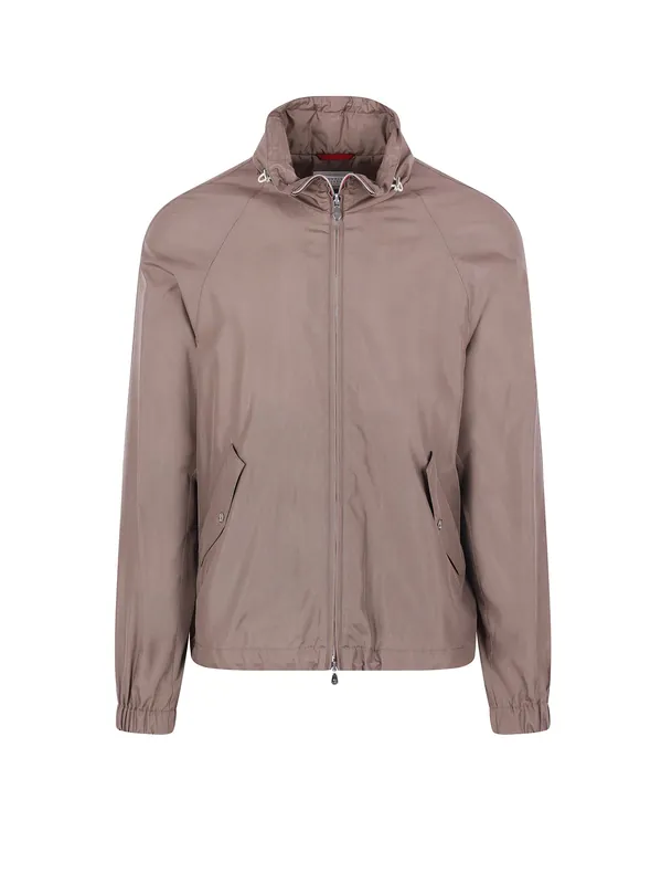 Silk Blend Jacket - Brunello Cucinelli
