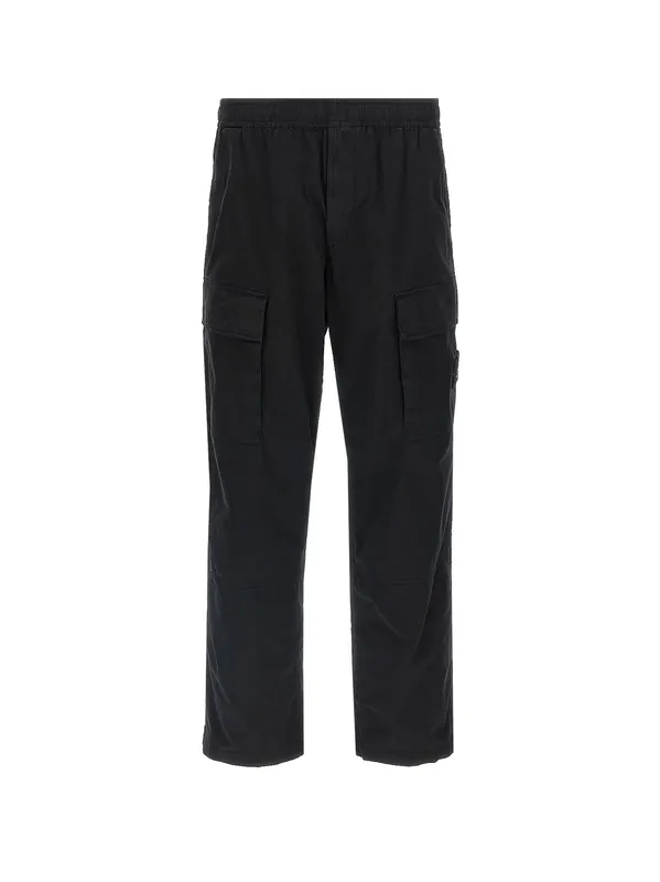 Stretch Organic Cotton Trousers - Stone Island