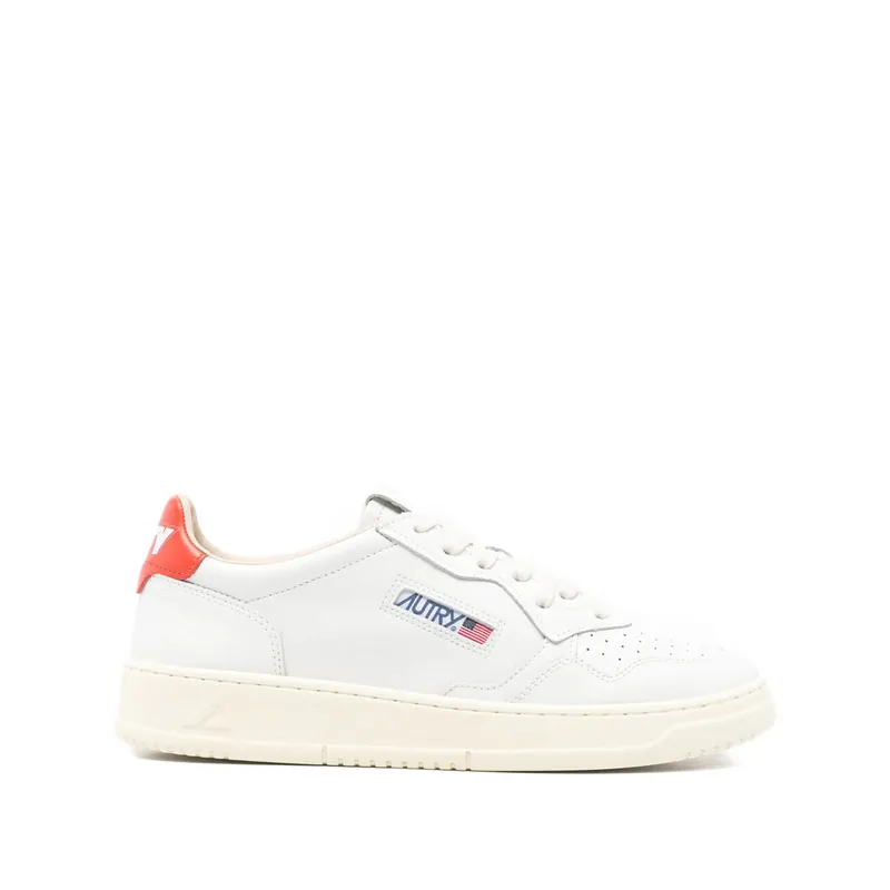 Sneakers White, Red - Autry