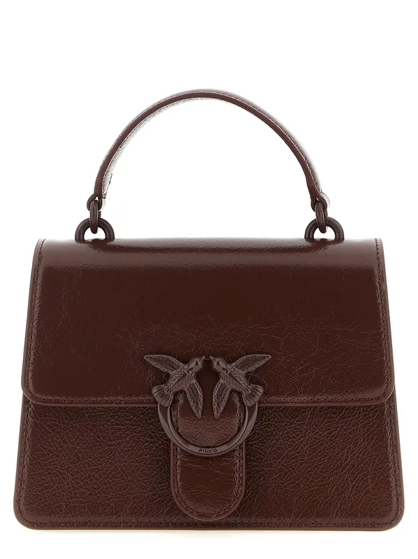 Mini Love One Light Hand Bags Bordeaux - Pinko