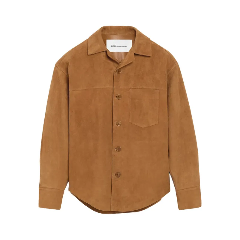 Leather Shirts Brown - Ami Paris