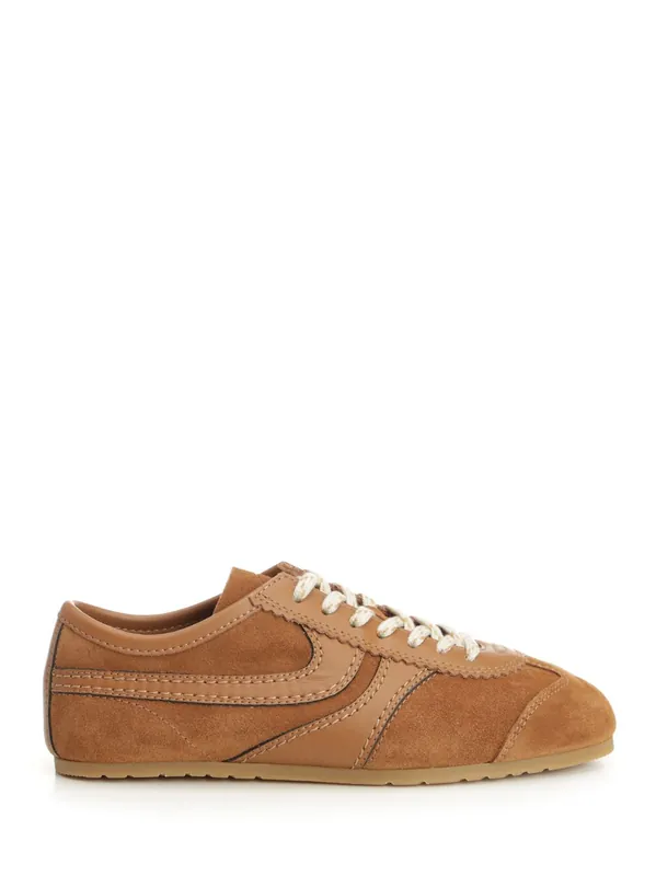 Suede Sneaker Sneakers Brown - Dries Van Noten