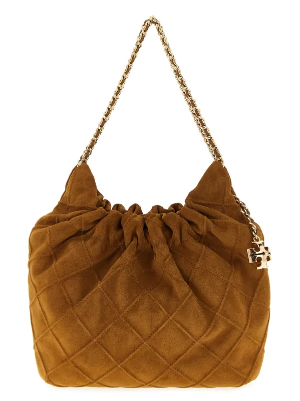 Fleming Mini Hand Bags Brown - Tory Burch