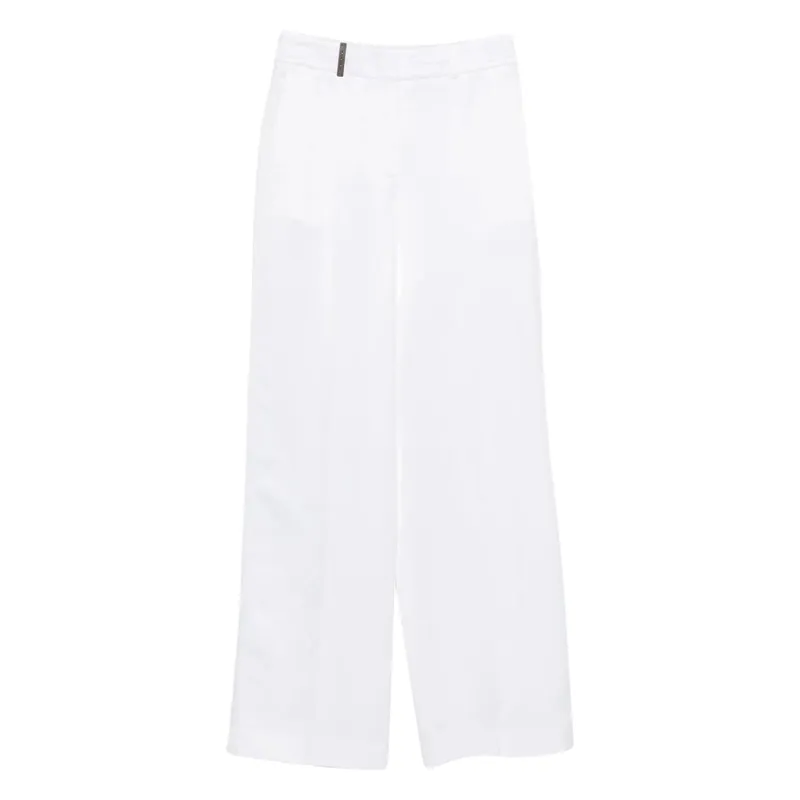 Pants White - Peserico