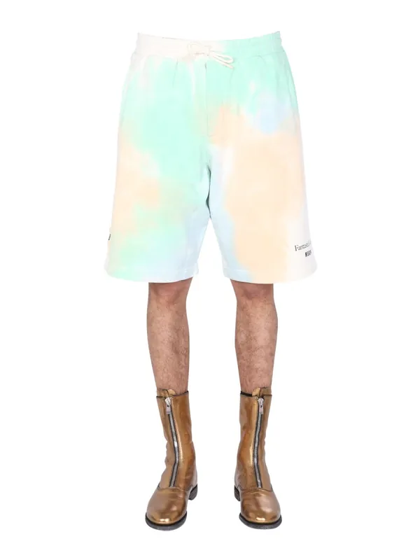 Tie Dye Pattern Bermuda - MSGM