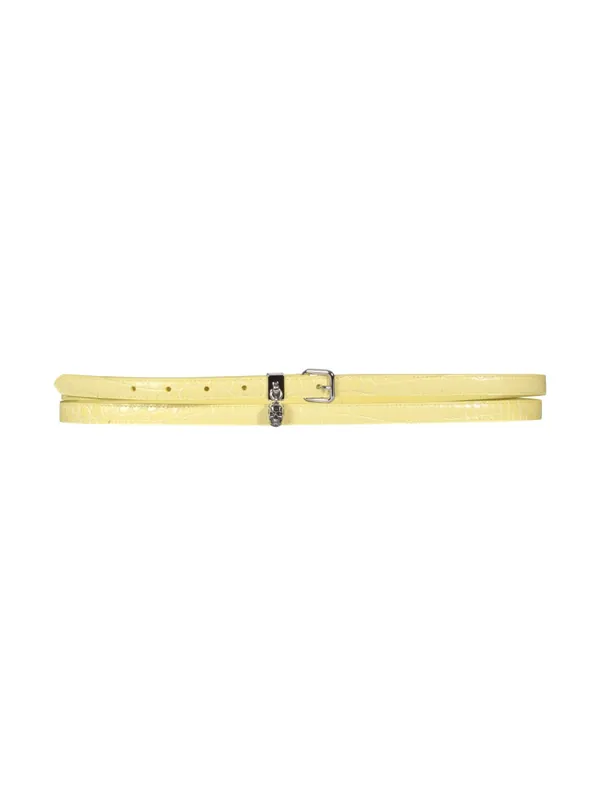 Double Belt With Skull And Pavè - Alexander McQueen
