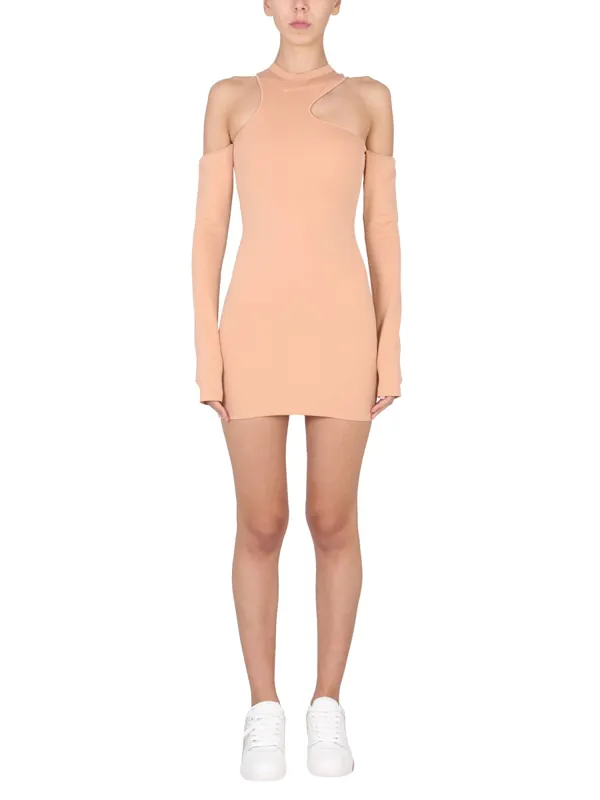 Asymmetric Mini Dress - Off-White