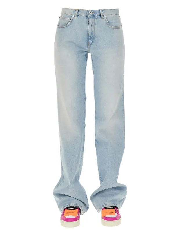 Beach Baby Baggy Jeans - Off-White