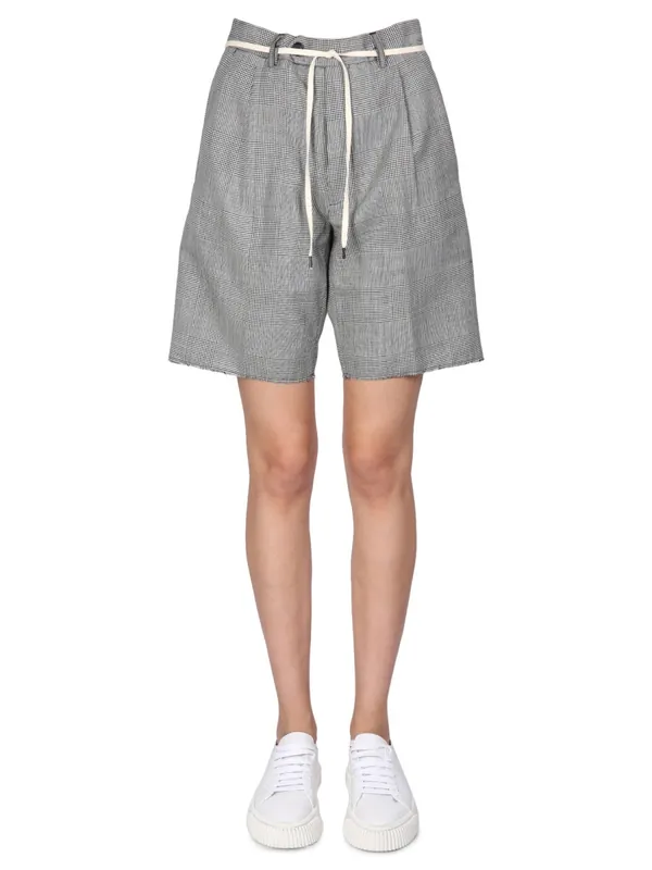 Stretch Flannel Bermuda Shorts - Aspesi