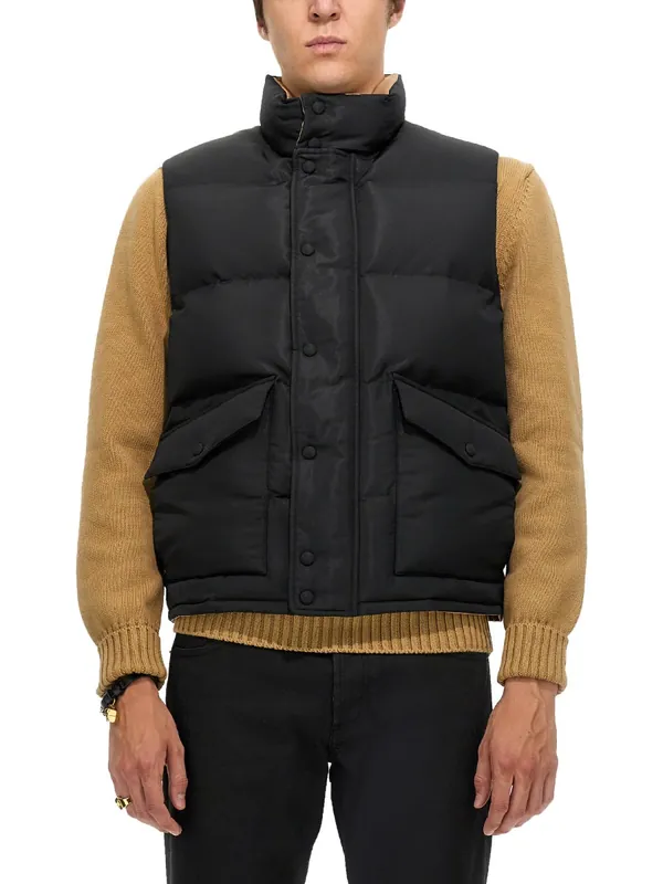 Graffiti Logo Print Down Vest - Alexander McQueen