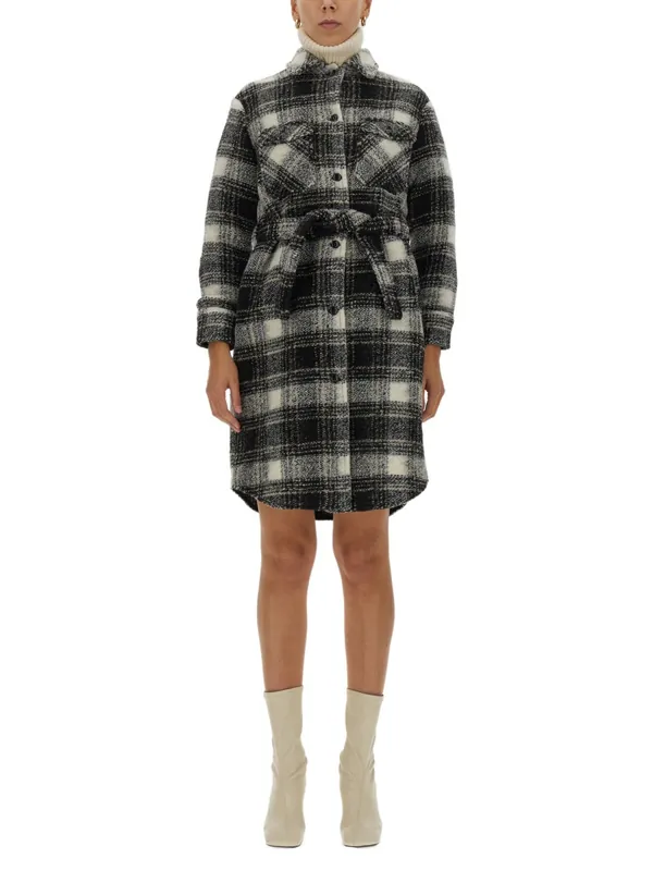 Check Print Coat - Woolrich